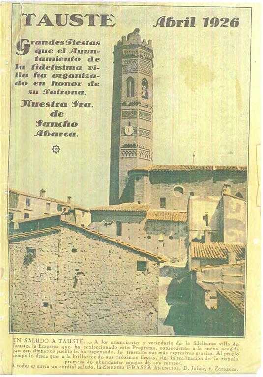 Fiestas patronales en honor a Nuestra Señora de Sancho Abarca  